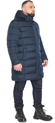 Куртка міська чоловіча темно-синя великого розміру модель 51864 (ОСТАЛСЯ ТІЛЬКИ 56(3XL)), фото 2