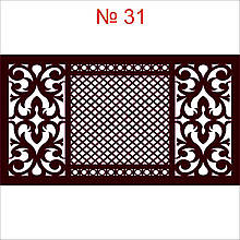 Декоративна решітка на батарею, екран на радіатор опалення