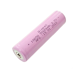 Акумулятор Wimpex 18650 Li-ion 5000mAh 3.7V 44г. (Рожевий) реальна ємність менша