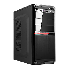 Корпус LP 2111 - 400W 8 см black case chassis cover 2xUSB2.0, 1xUSB3.0
