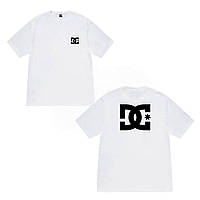 Белая футболка DC Shoes Star Two Sides Logo унисекс Диси