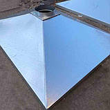 Витяжка мангальна 1300х700 з нержавіючої сталі товщиною сталі 0.5 мм, форми купола острівної з трубою димоходу, фото 5