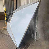 Витяжка над мангалом 600х1000 з нержавійки товщина 0.8 мм, купольної форми пристінного типу для гриля, фото 6