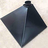 Витяжка над мангалом 600х1000 з нержавійки товщина 0.8 мм, купольної форми пристінного типу для гриля, фото 9