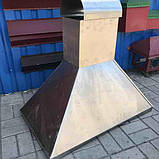 Витяжка мангальна 1500х800 оцинкована товщина 0.8 мм форми купола острівної для мангальної зони, фото 10