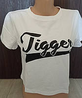 Майка топ для дівчинки підлітка Туреччина Напис 13-18 років біла беж