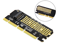 Адаптер M.2 NVMe SSD NGFF to PCIE 3.0 X4/X8/X16 перехідник pci-e (788360849) Коричневий