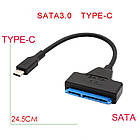 Перехідник USB Type C - SATA 2.5 для жорсткого диску HDD, SSD, фото 3