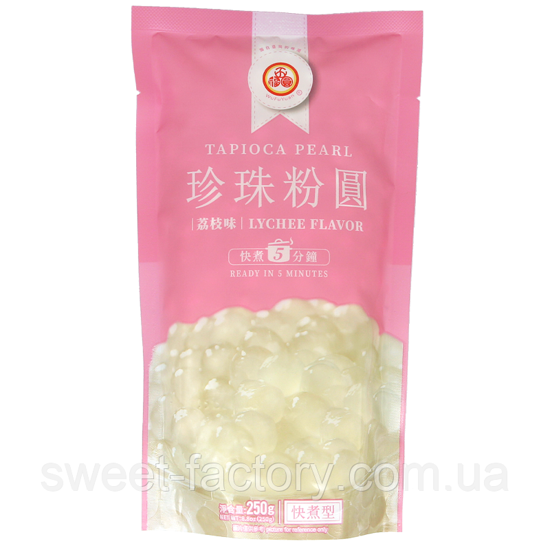 Тапіока Wu Fu Yuan Tapioca Pearl Lychee 250g