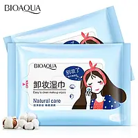 Влажные салфетки для снятия макияжа Bioaqua Wipes Makeup Removal (25 штук)