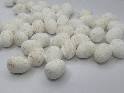 Декор пасхальний з пінопласту "Яйце" 2.5 см з золотим вкрапленням , 50шт