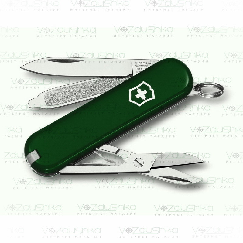 Ніж Victorinox Сlassic SD 0.6223.4 зелений, 7 функцій