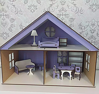 Ляльковий будинок "LOL HOUSE", Кукольный дом из ХДФ от украинского производителя! Размеры домика: 44*31*22 см