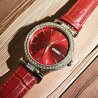 Женские наручные кварцевые красные часы Skmei 2090RGRD