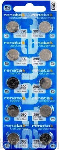 Батарейки-таблетки Renata 390/SR1130/10 шт. на блістері (ID#1467007681 ...
