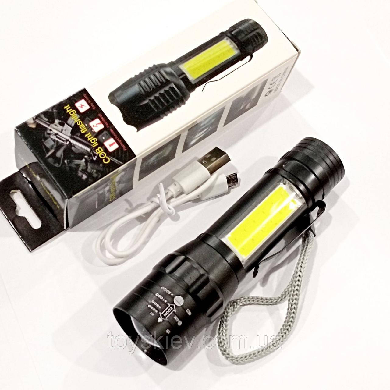 Ліхтар BL-19-T6/ ЗП mircoUSB/акумулятор, zoom, Box/ 5384, фото 1