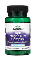 Комплекс магния (Triple Magnesium Complex) 400 мг 30 капсул, Swanson