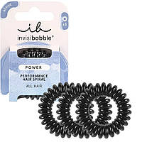 Резинка-браслет для волосся сильної фіксації Invisibobble Power True Black