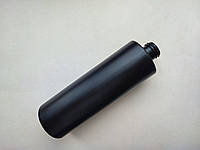 500мл/28мм Цилиндр Полиэтилен HDPE черный сам флакон отдельно, для антисептика круглая бутылка, емкость