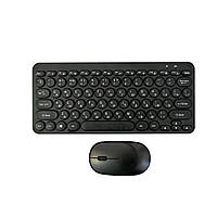 Бездротова клавіатура та мишка маленька чорна Multimedia Keyboard Wireless 2.4GHz