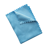 Ганчірка для прибирання (мікрофібра) для скла око ТОП, 30х30, 250 г/м2 - блакитний колір