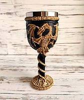 Кубок подарунковий вінтжний у готичному стилі з драконом.