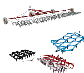 Борони зубчастые, пружинні, райборонки.