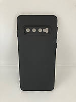 Чохол Silicone Cover Lakshmi Full Camera (A) для Samsung Galaxy S10 (Чорний / Black) 54535