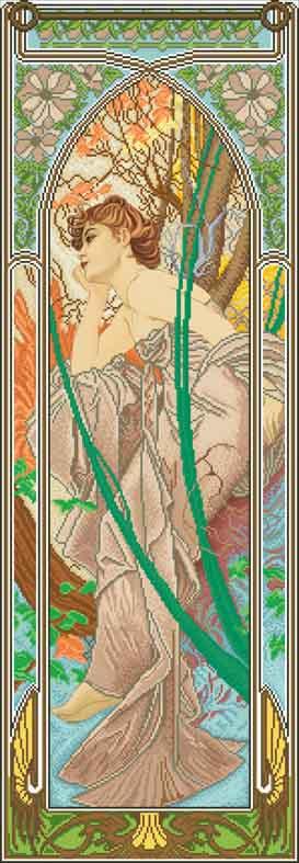 ФВЗ Вечірня задума. Схема для вишивки бісером, фото 1