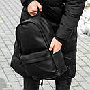 Рюкзак з еко шкіри Vector у чорному кольорі на 18 літрів молодіжний, фото 5