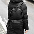 Рюкзак з еко шкіри Vector у чорному кольорі на 18 літрів молодіжний, фото 7