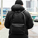 Рюкзак з еко шкіри Vector у чорному кольорі на 18 літрів молодіжний, фото 6