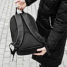 Рюкзак з еко шкіри Vector у чорному кольорі на 18 літрів молодіжний, фото 4