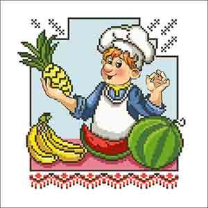 ВК-05 Весела кухня. Схема для вишивки бісером, фото 1