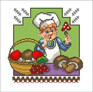 ВК-02 Весела кухня Схема для вишивки бісером, фото 1