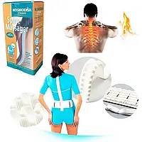 Масажер пояс для спини та хребта 2в1 магнітний Classic Spine Massager