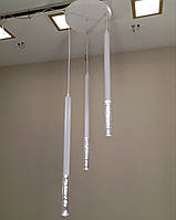 Біла люстра з підвісними світильниками з бульбашками (903-COB-020W-3)