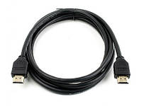 Кабель HDMI - HDMI 1 м Atcom Black, V2.0, позолочені конектори (24941) (122496)