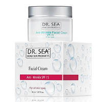 Крем для обличчя проти зморшок Dr. Sea Anti-Wrinkle Facial Cream SPF 15 50 мл.