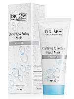 Отшелушивающая маска для лица Dr. Sea Clarifying & Peeling Facial Mask with Vitamin C 100 мл.