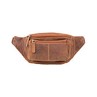 Сумка на пояс чоловіча (бананка) шкіряна Visconti 720 Bumbag (Oil Tan) коричнева