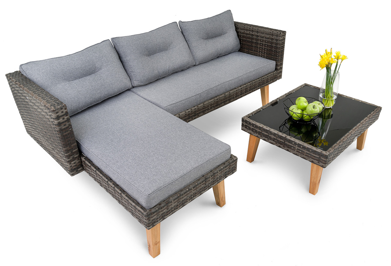 Комплект мебели для сада di Volio Imola Темно-серый EC, код: 6596998 - фото 6 - id-p2131531276