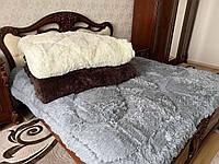 Качественное одеяло покрывало травка с наполнителем холлофайбер с длинным ворсом Евро 210*230 см (разные цвета