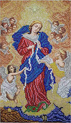 БРВ-м Богородиця, що розв’язує вузли (мала). Схема для вишивки бісером