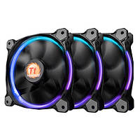 Вентилятор 120 мм, Thermaltake Riing 12 LED RGB 256 Colors, Black, 3 шт (CL-F042-PL12SW-B) (250662)