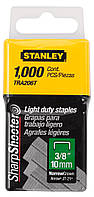 Stanley Скоби Light Duty, тип А, 10мм, 1000шт