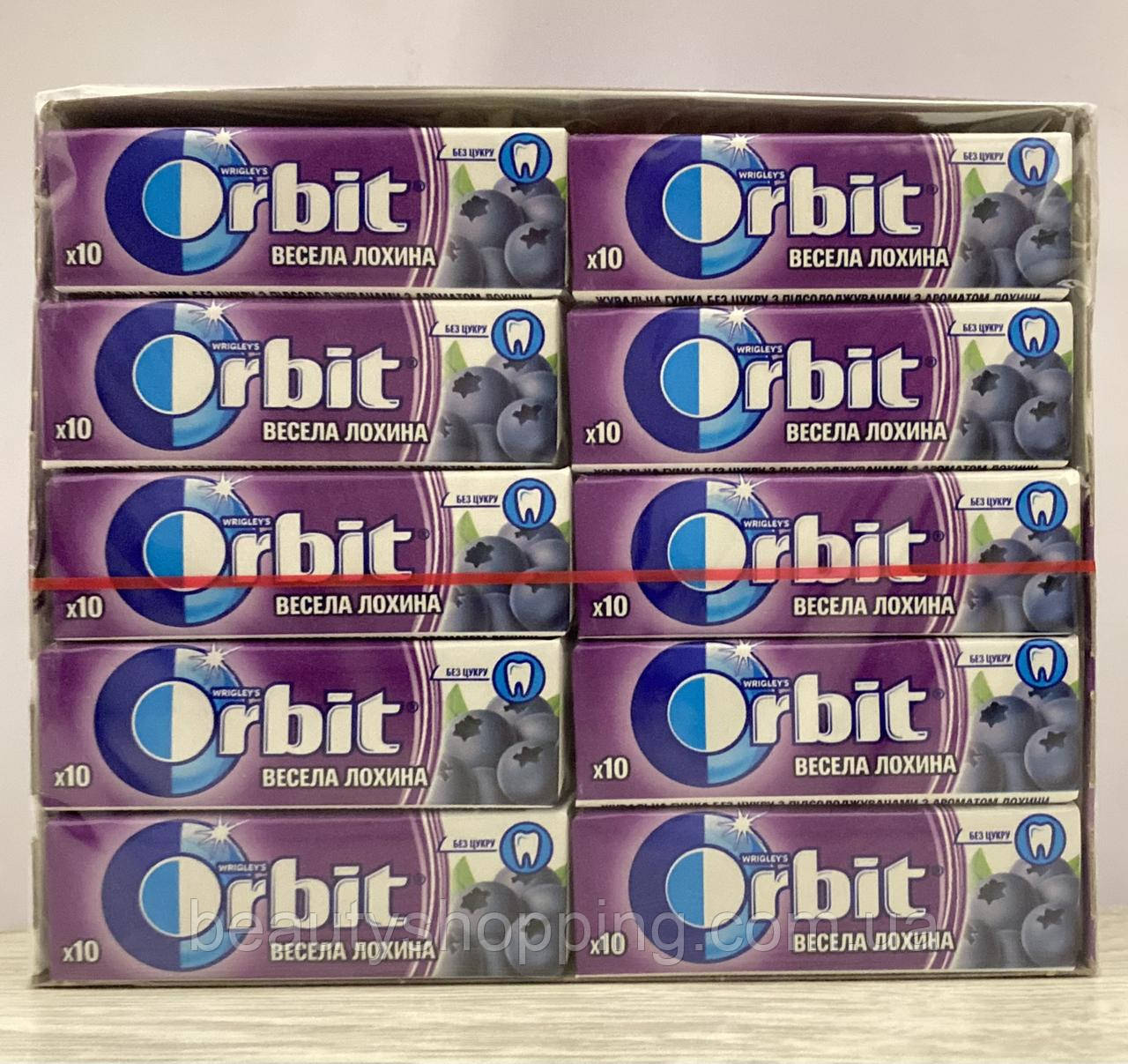 Orbit Blueberry Весела Лохина жувальні гумки 30 штук упаковка