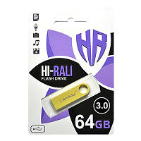 USB Flash Drive 64Gb Hi-Rali Shuttle series Gold (HI-64GBSHGD) (160751)