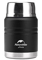 Термос для їжі Naturehike Stew beaker NH20SJ041, 304 сталь, 0.5 л, чорний