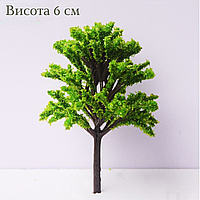 Декоративные деревья маленькие от 6см до 7см для флорариума, мини-сада, минкроланшафта, диорам, моделизма Персиковое дерево 6 см